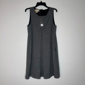 Michael Kors Sleeveless Mini Dress with Button Detail